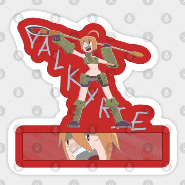 Spearhead Valkyrie Sticker by Prinny_Dood_emporium